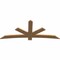 Ekena Millwork Alberta Smooth Timber Gable Bracket, Western Red Cedar, 84"W x 35"H x 1 1/2"D x 5 1/2"F, 10/12 Pitch GBW084X35X0206ALB00SWR - alternate 3